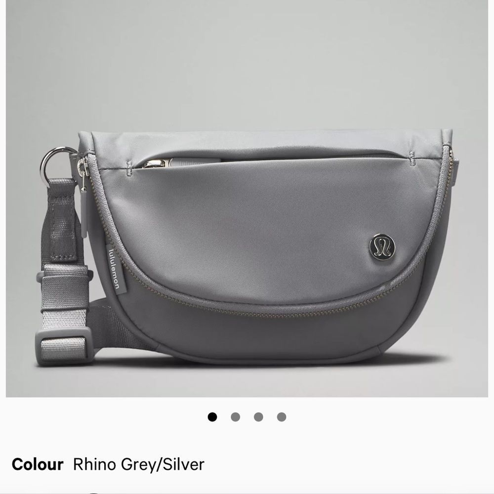Brand New lululemon All Night Festival Bag Micro Rhino Grey / Silver - Picture 5 of 8